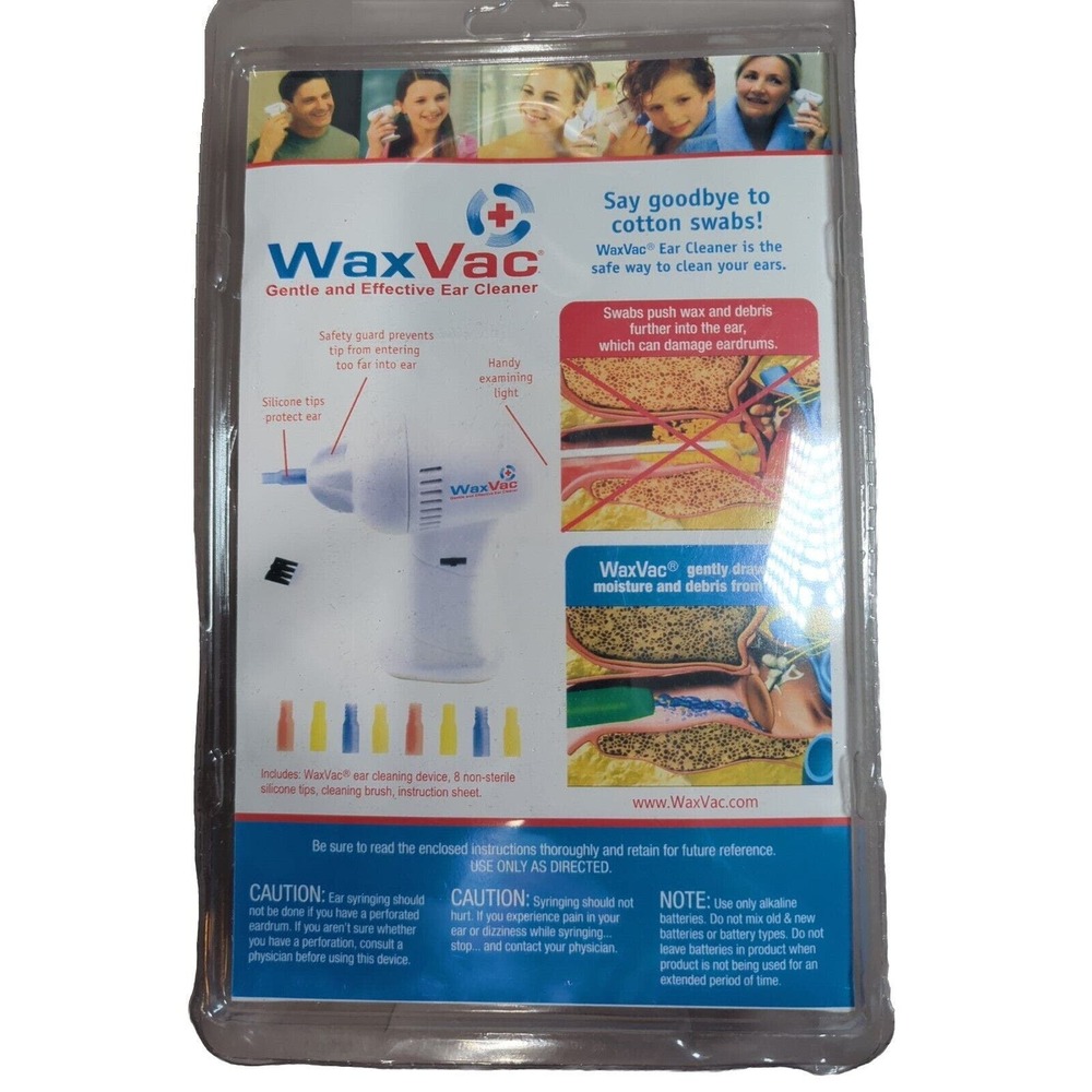 WaxVac Gentle And Effective Ear Cleaner As Seen On TV NEW - Free Shipping - Picture 2 of 2